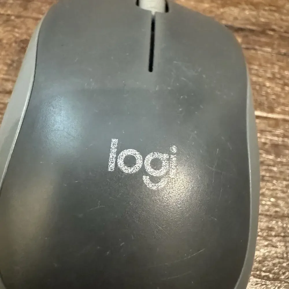 Logi Wireless Mouse M185 MR0102 USB Dongle 3 Button Scroll Wheel Tested Works